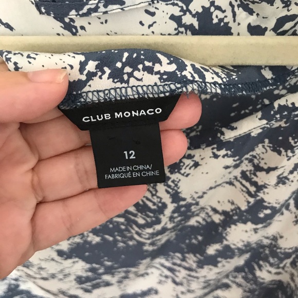 Club Monaco 100% Silk Shift Dress Allover print - Picture 2 of 6